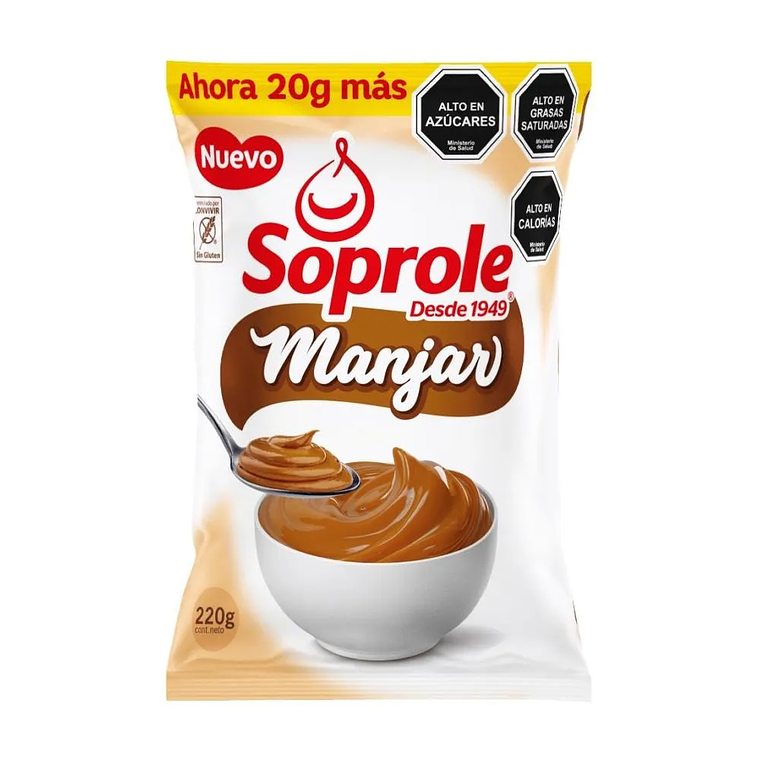 Manjar - Dulce de Leche en Bolsa Soprole 1Kg 2