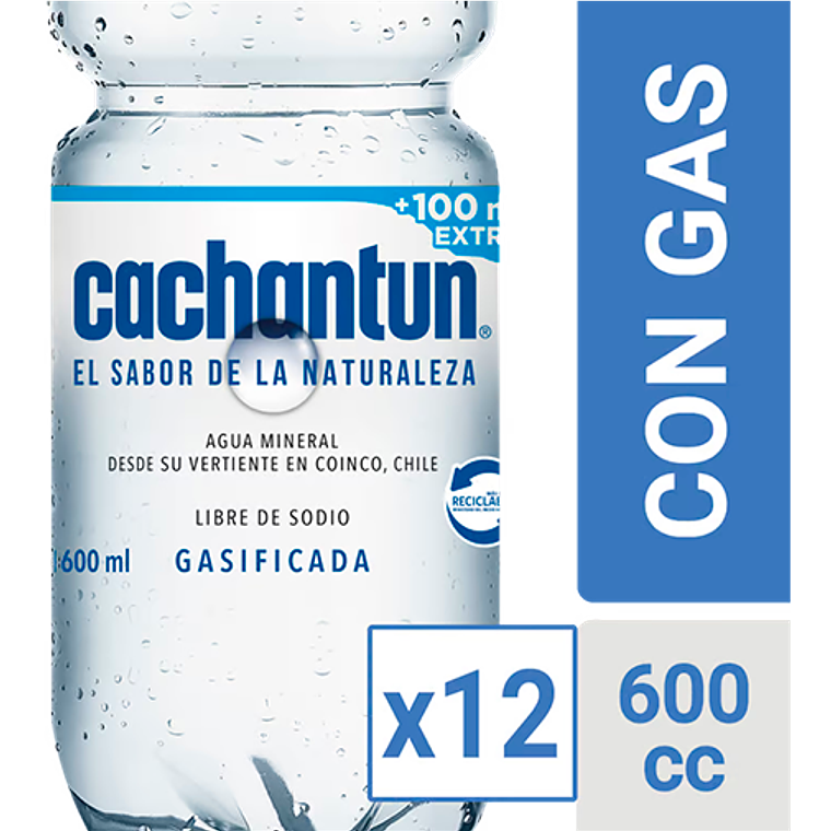Agua Cachantun Botella Desechable CCU (Con - Sin Gas) 5