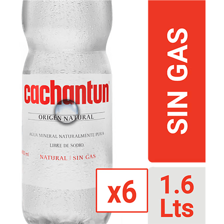 Agua Cachantun Botella Desechable CCU (Con - Sin Gas) 8