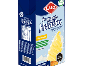 Preparado Helados Soft Calo Bocado/Vainilla (1L - 12L)