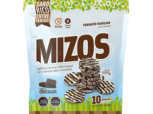 Galletas de Arroz Mizos 112g (Chocolate - Naranja - Limón)
