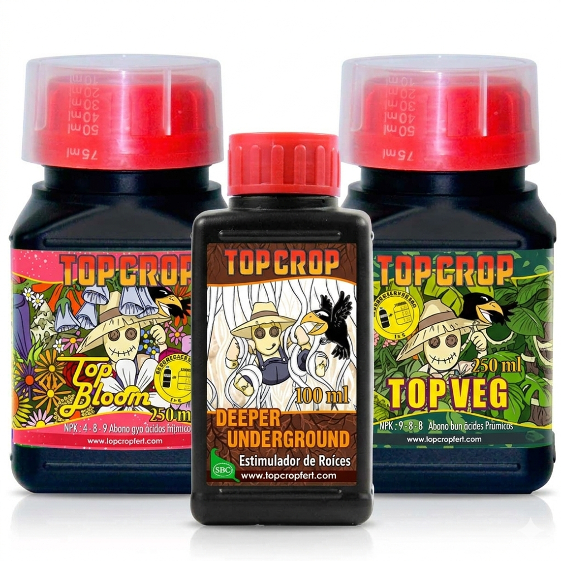  Kit Tripack Fertilizantes Orgánicos Top Crop (250ml) 2