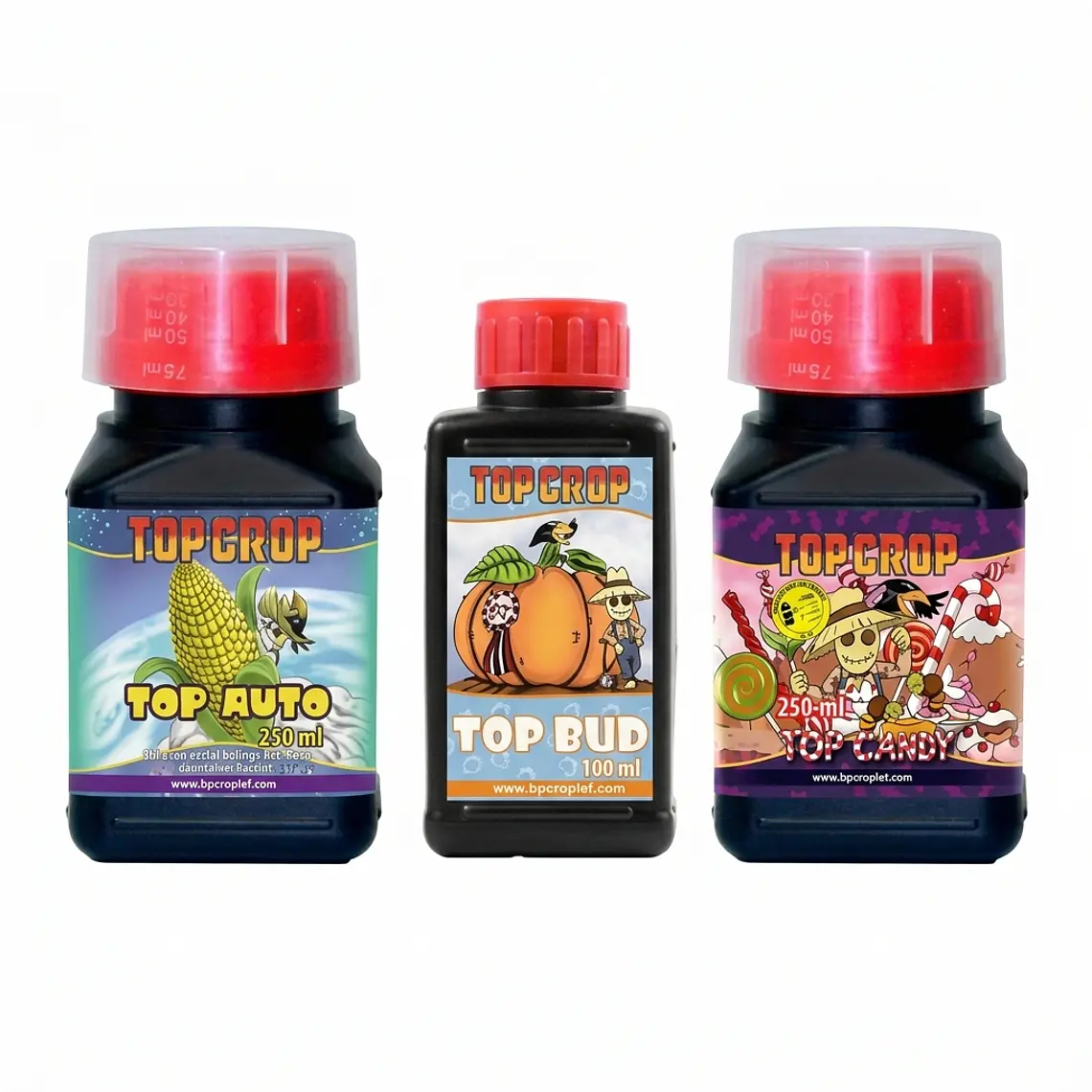  Kit Tripack Auto Fertilizantes Orgánicos Autoflorecientes Top Crop (250ml) 1