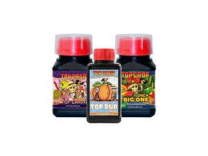  Kit Bud Tripack Fertilizantes Floración Orgánicos Top Crop (250ml)