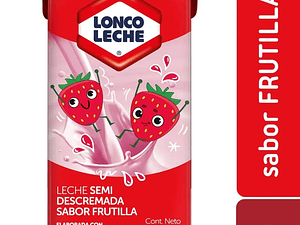 Leche Loncoleche Semi Descremada Frutilla 115 ml (x1 - x6 - x30)