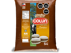 Manjar - Dulce de Leche en Bolsa Colun Semi-Espeso  5Kg 
