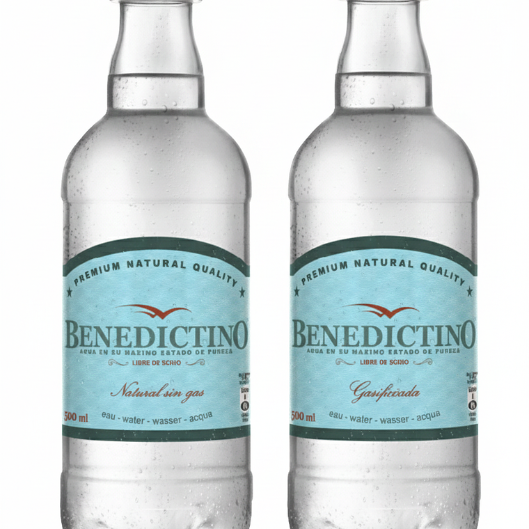 Agua Benedictino Botella Desechable Andina 500 ml (Con - Sin Gas) 1