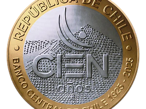 Moneda Conmemorativa 100 Años Banco Central