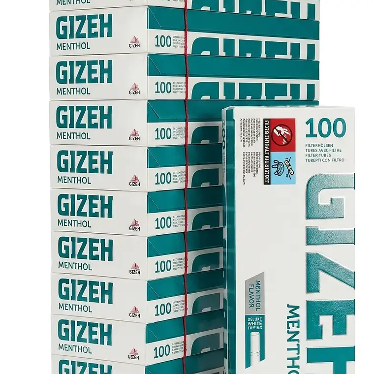 Tubos Filtros/Boquillas/Tips + Papel Mentolados Gizeh (x1 - x10) 3