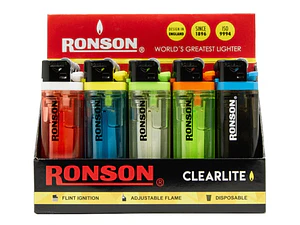 Encendedor Transparente Ronson (x1 - x10 - x20)