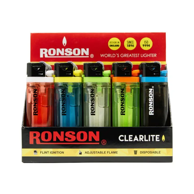 Encendedor Transparente Ronson (x1 - x10 - x20) 1