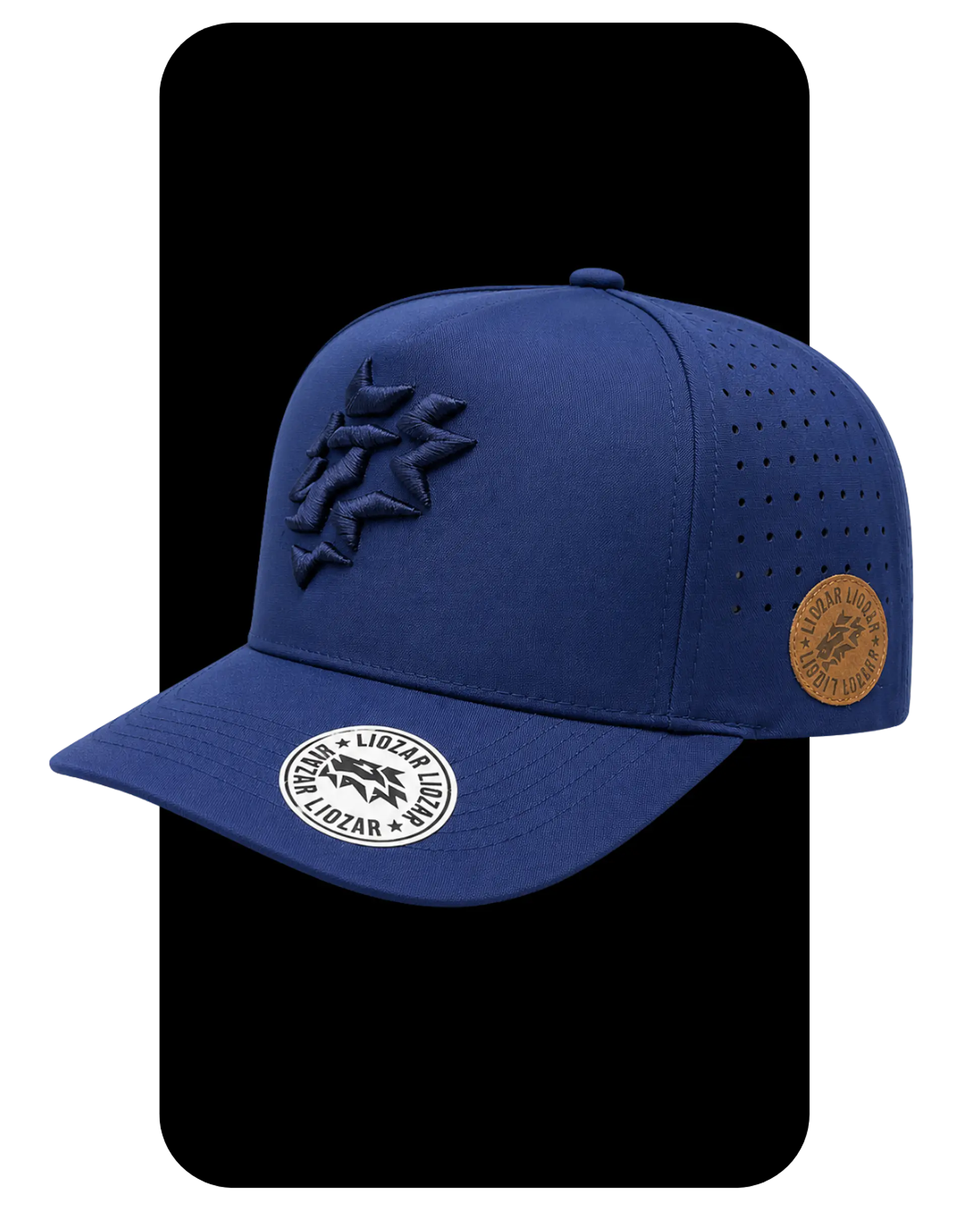 GORRAS DE ALGODON PERFORADA UNISEX-LEON 1