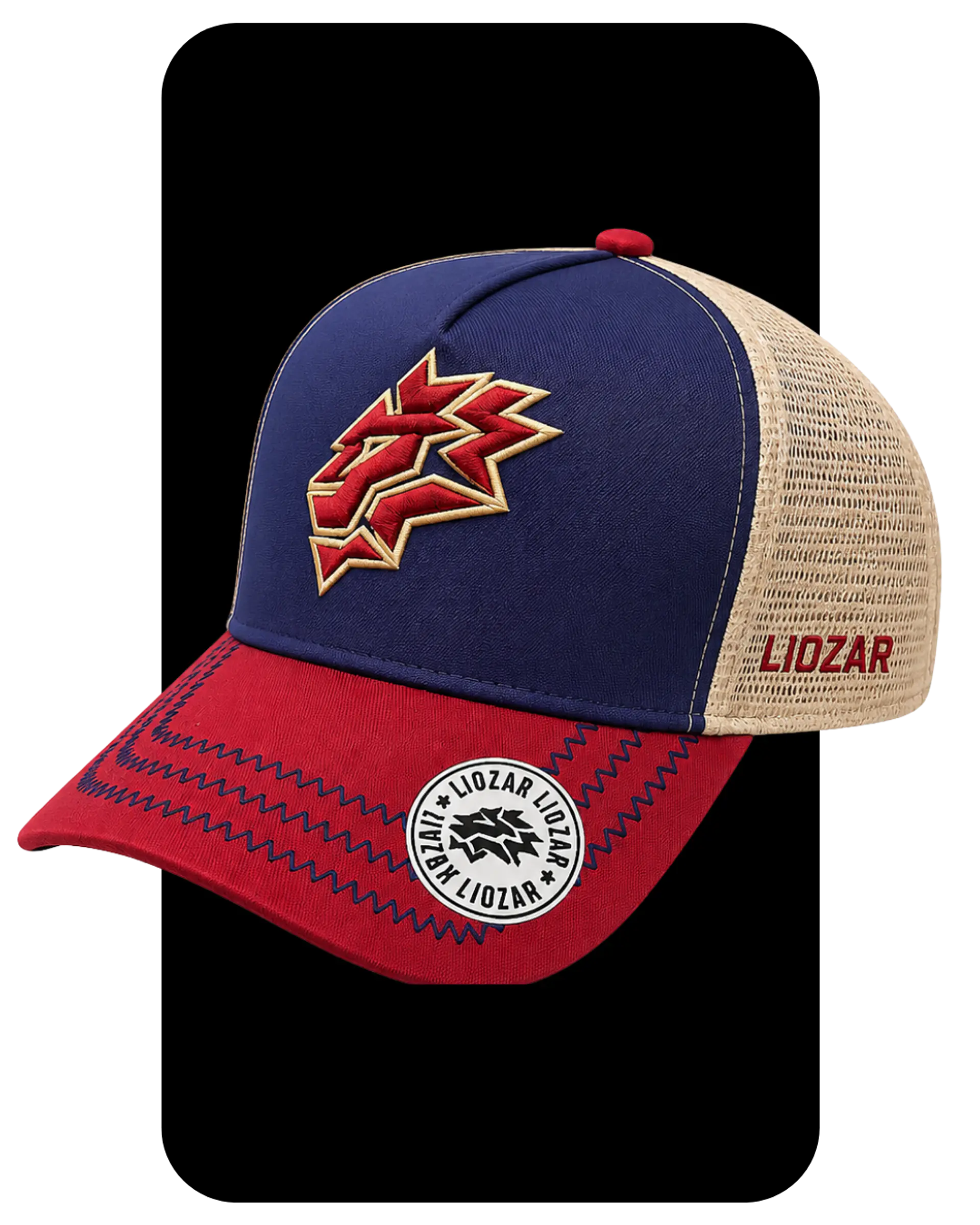 GORRAS DE GAMUZA Y MALLA VISERA TEJIDO- UNISEX- LEON 1