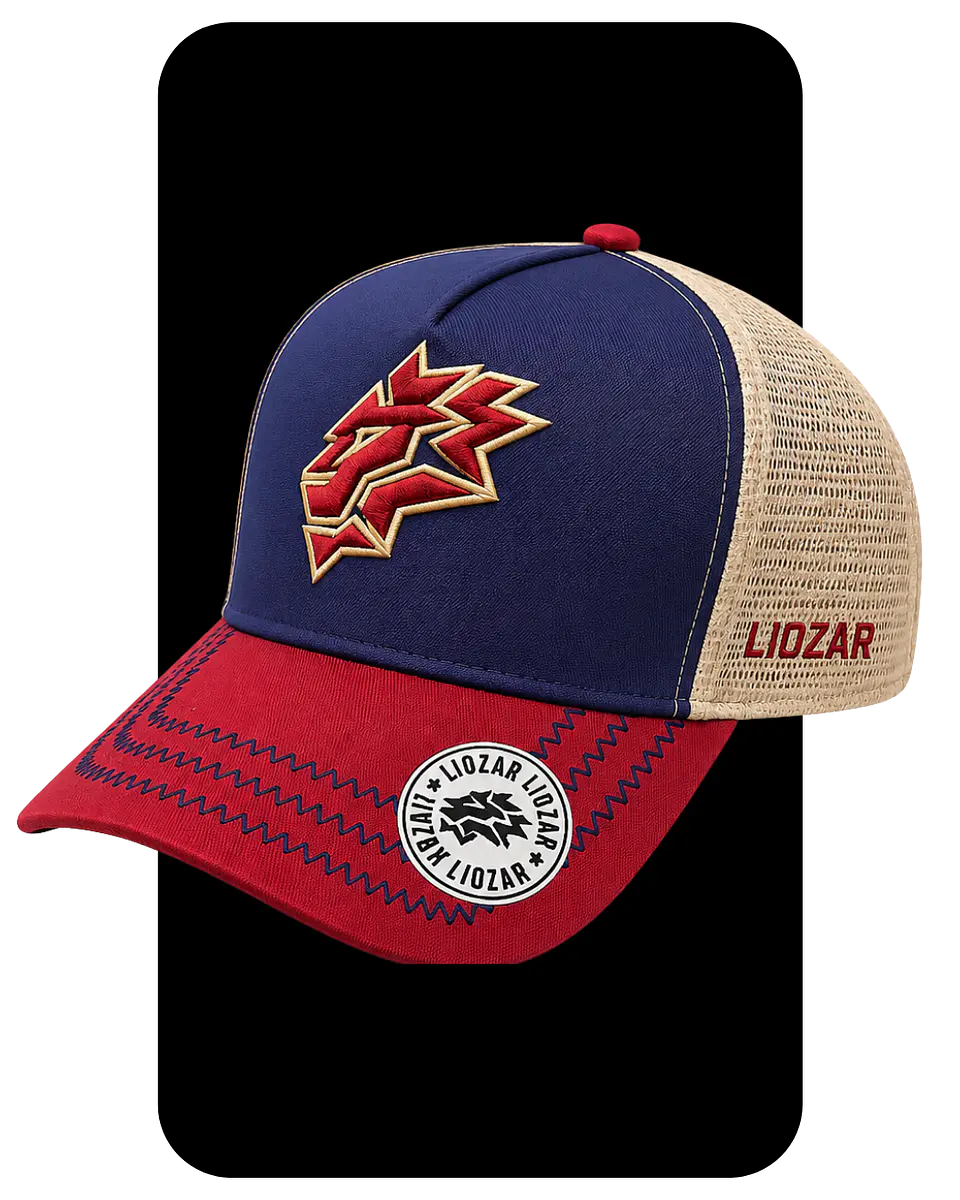 GORRAS DE GAMUZA Y MALLA VISERA TEJIDO- UNISEX- LEON 1