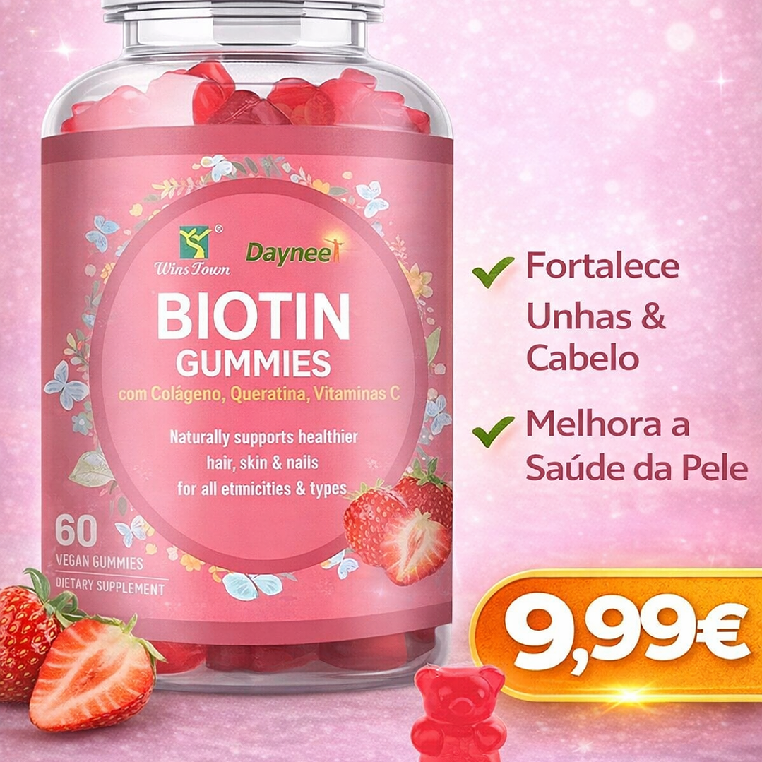 Gomas de Biotina com Colágeno 1