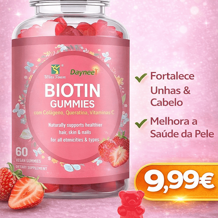 Gomas de Biotina com Colágeno 1