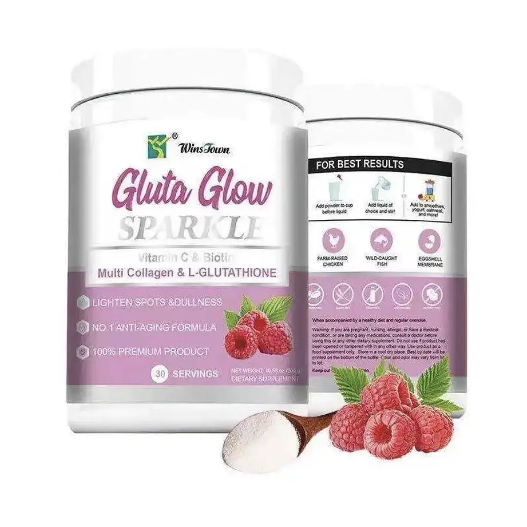 Gluta Glow Sparkle – Vitamina C, Biotina & Colagénio 1