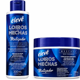 Kit Elevé Loiros & Mechas Matizador – Condicionador + Máscara