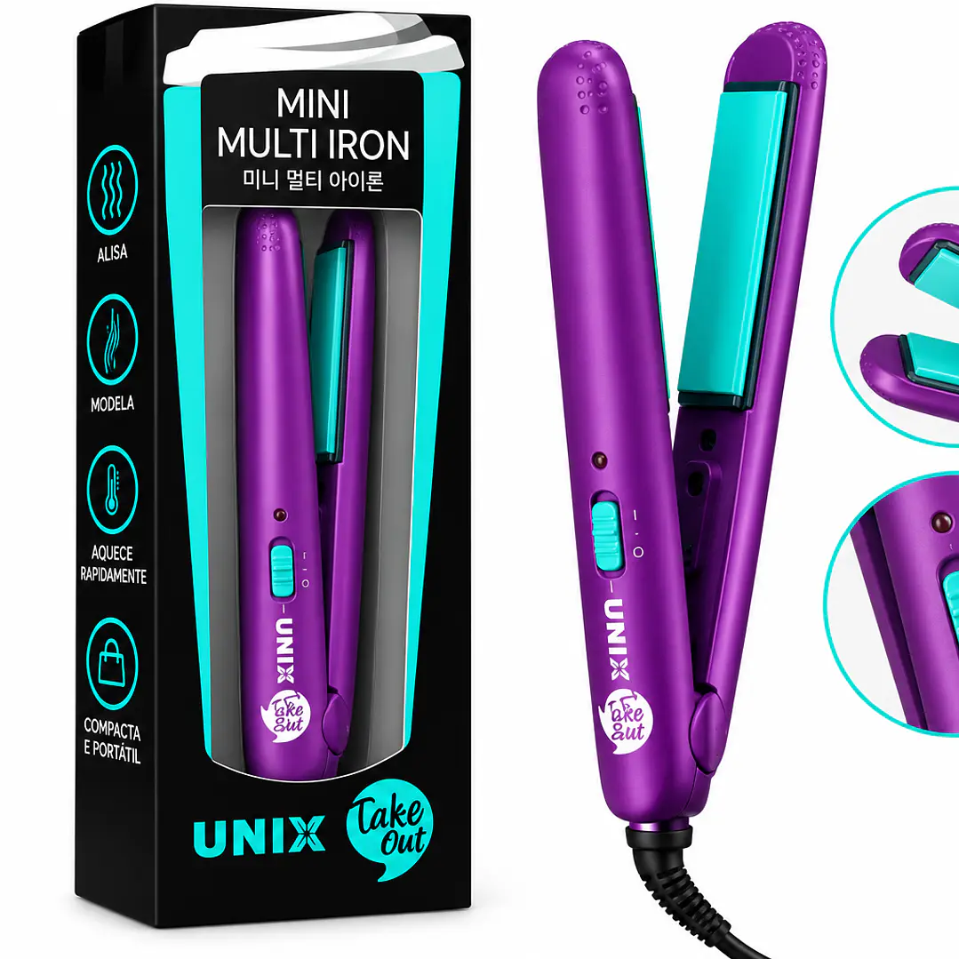 UNIX Take Out Mini Multi Iron – Modelador de Cabelo 1