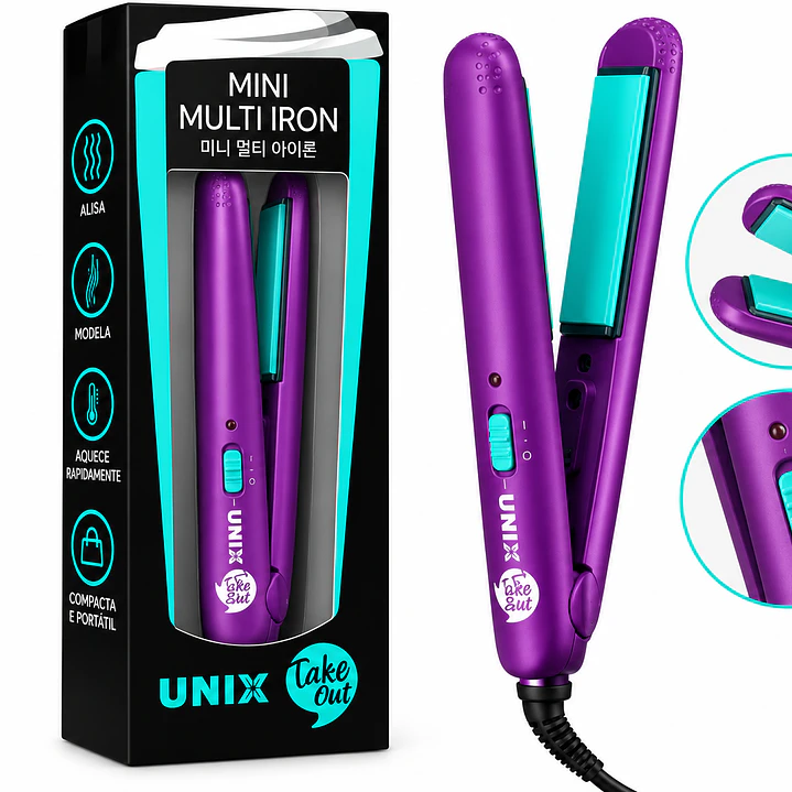 UNIX Take Out Mini Multi Iron – Modelador de Cabelo 1