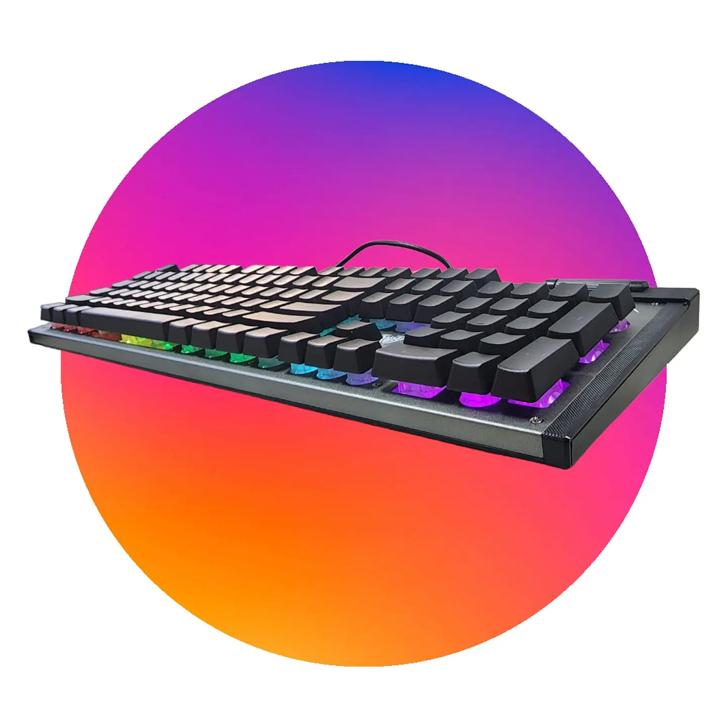Teclado Gamer De Membrana Rgb Aula F3020 4