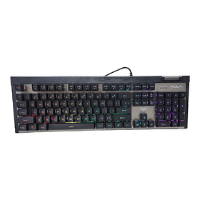 Teclado Gamer De Membrana Rgb Aula F3020