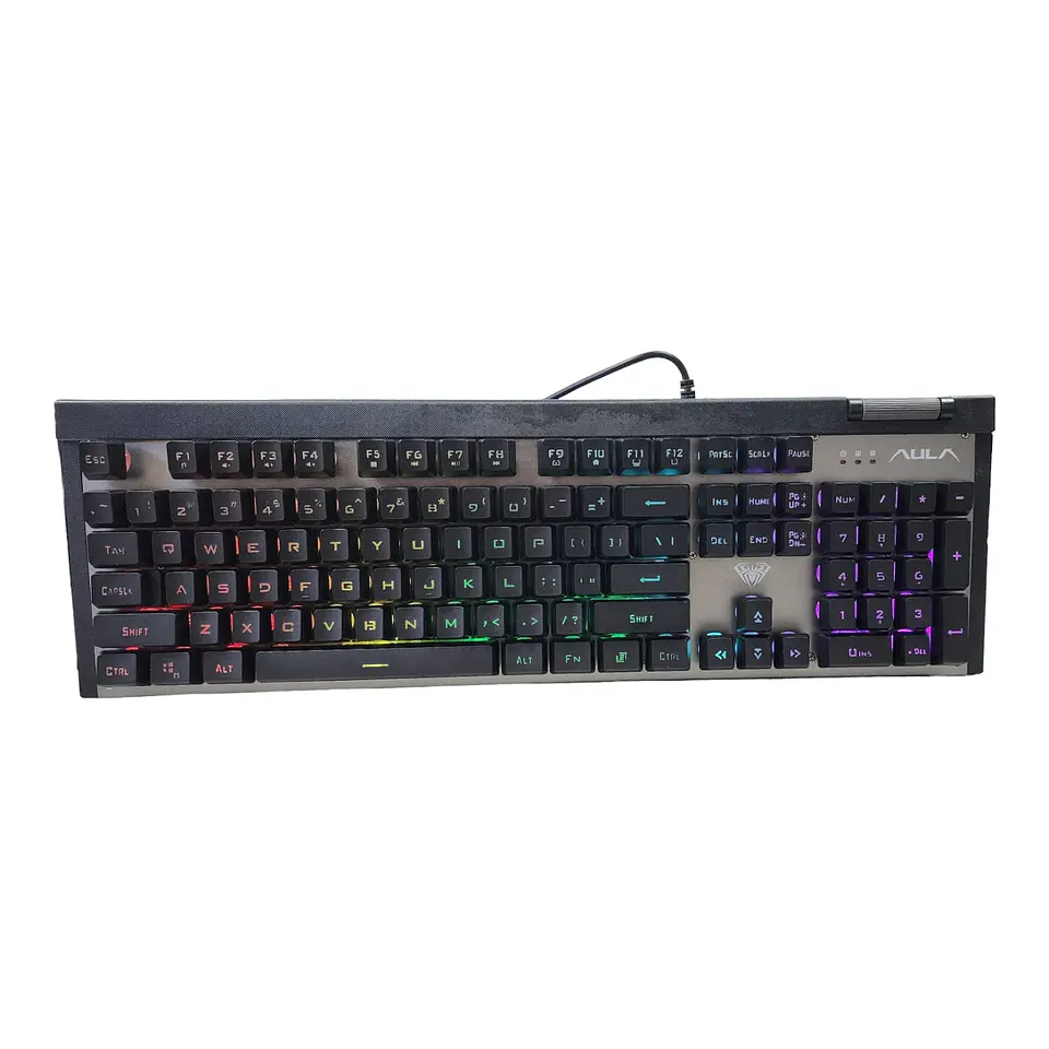 Teclado Gamer De Membrana Rgb Aula F3020 1