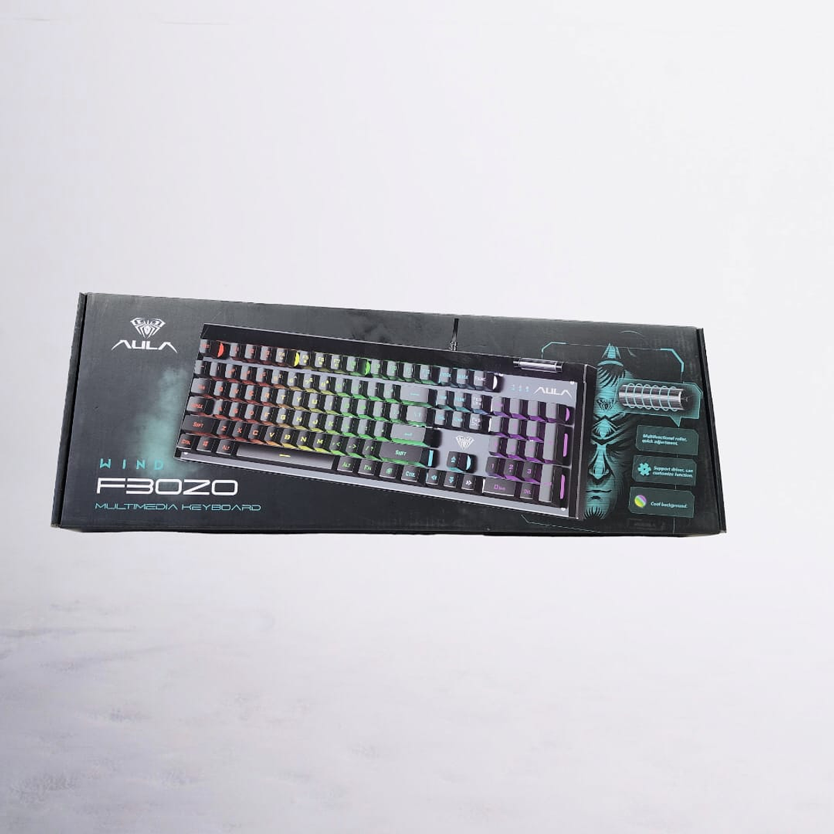 Teclado Gamer De Membrana Rgb Aula F3020 9