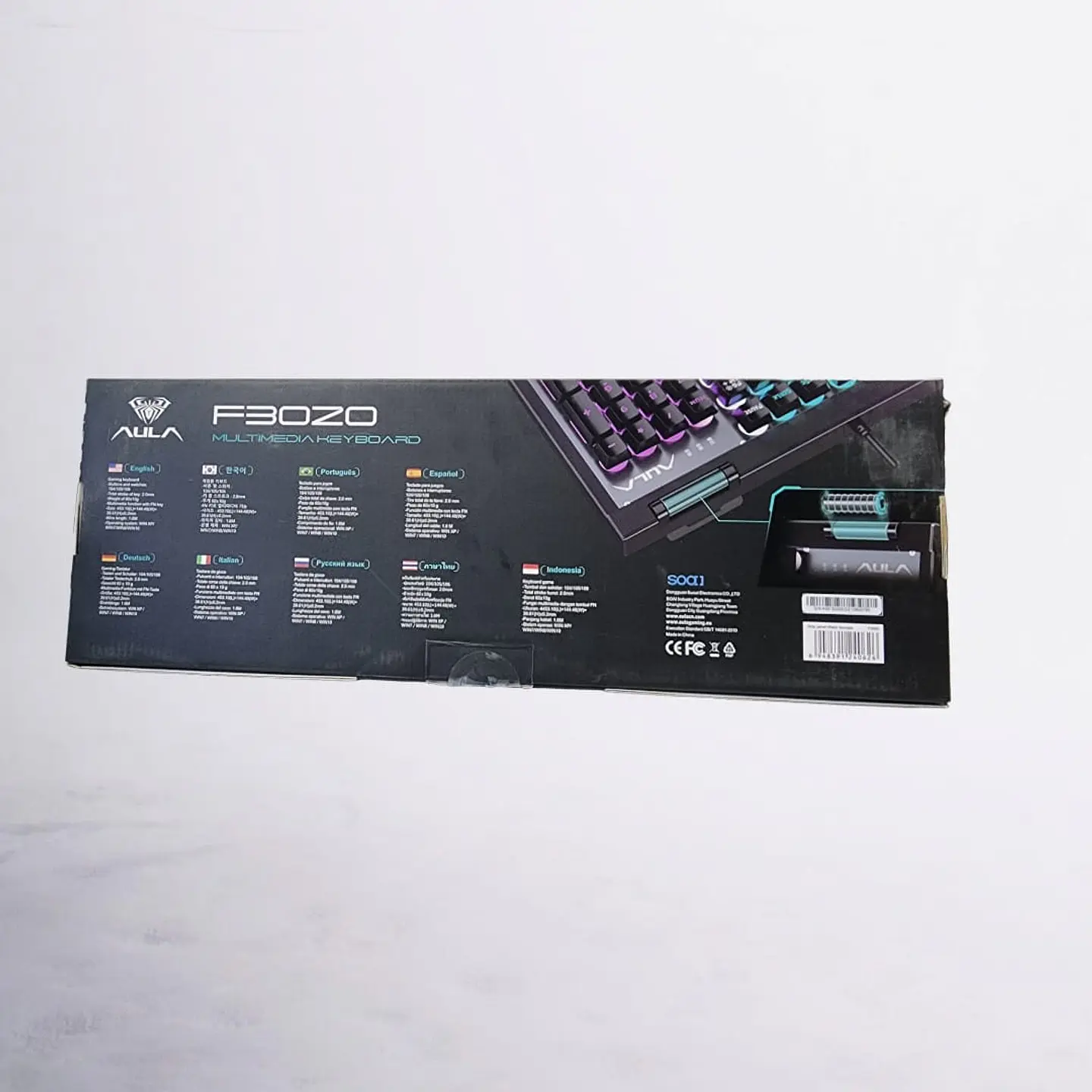 Teclado Gamer De Membrana Rgb Aula F3020 10