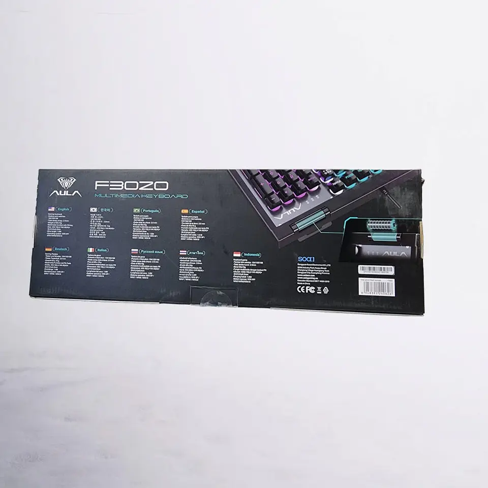 Teclado Gamer De Membrana Rgb Aula F3020 10