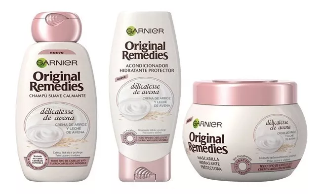 Pack Shampoo + Acondicionador + Mascarilla De Avena Garnier 1