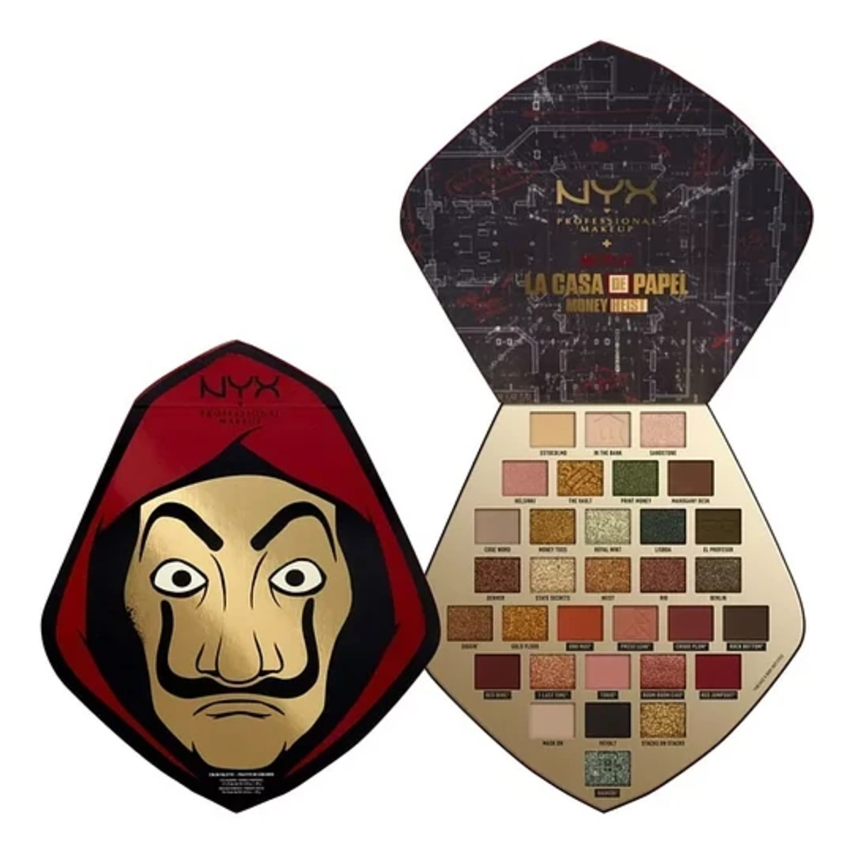 Paleta De Sombras De La Casa De Papel NYX  1