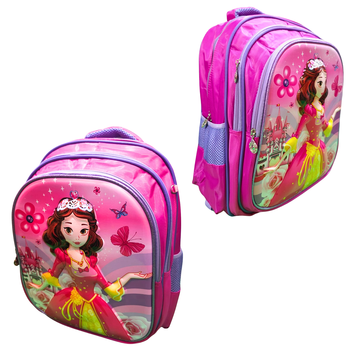 Set De Mochila 3D + Lonchera + Estuche con relieve 38