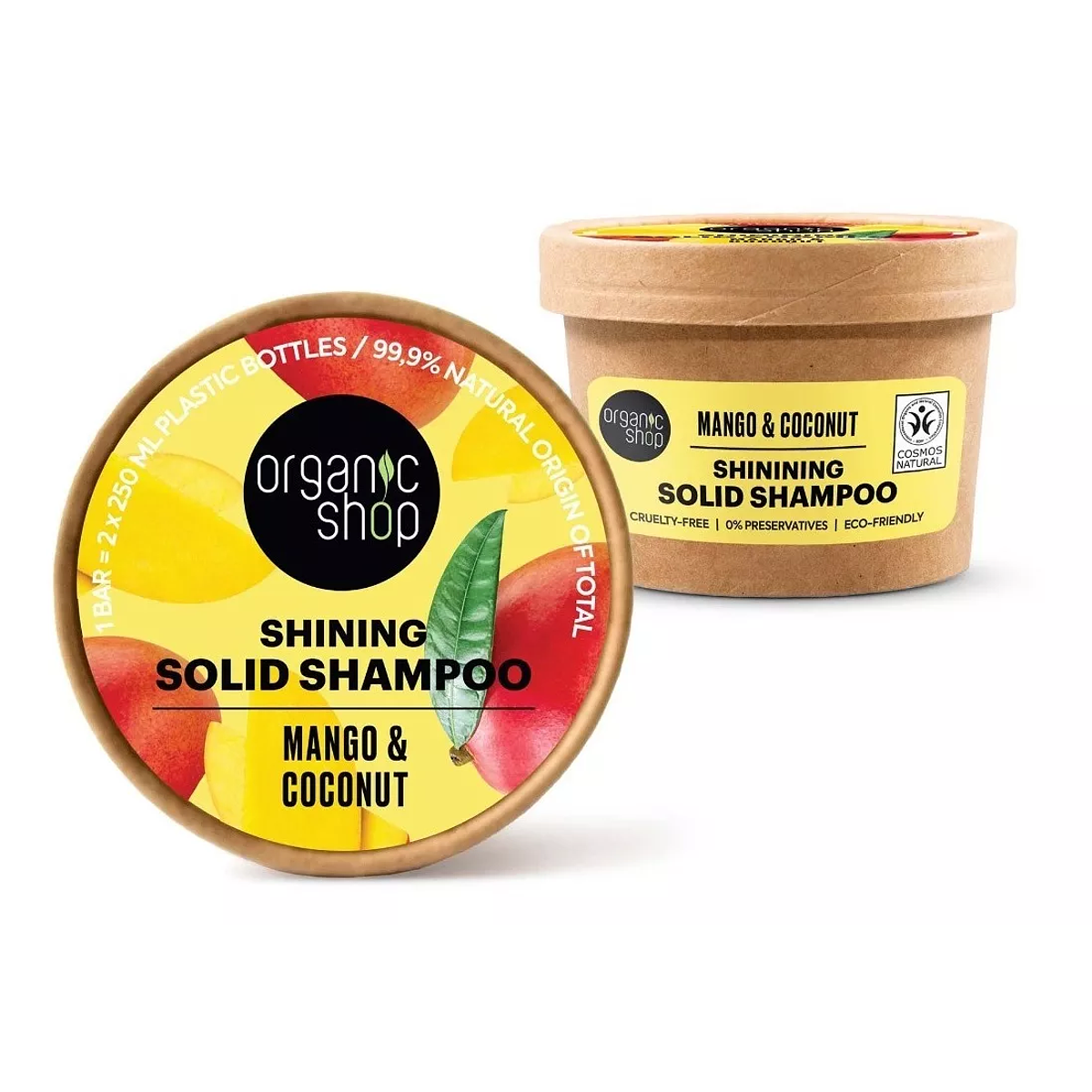 Shampoo Solido En Barra Mango & Coconut 1