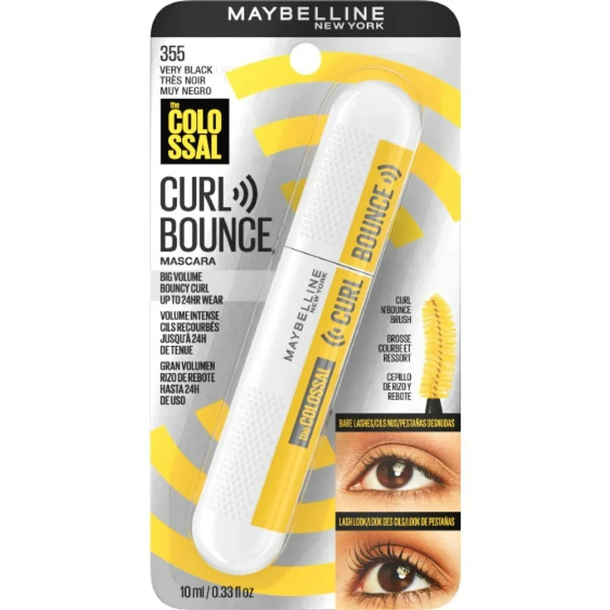 Mascara De Pestaña Colossal Curl Bounce Black Lavable 1