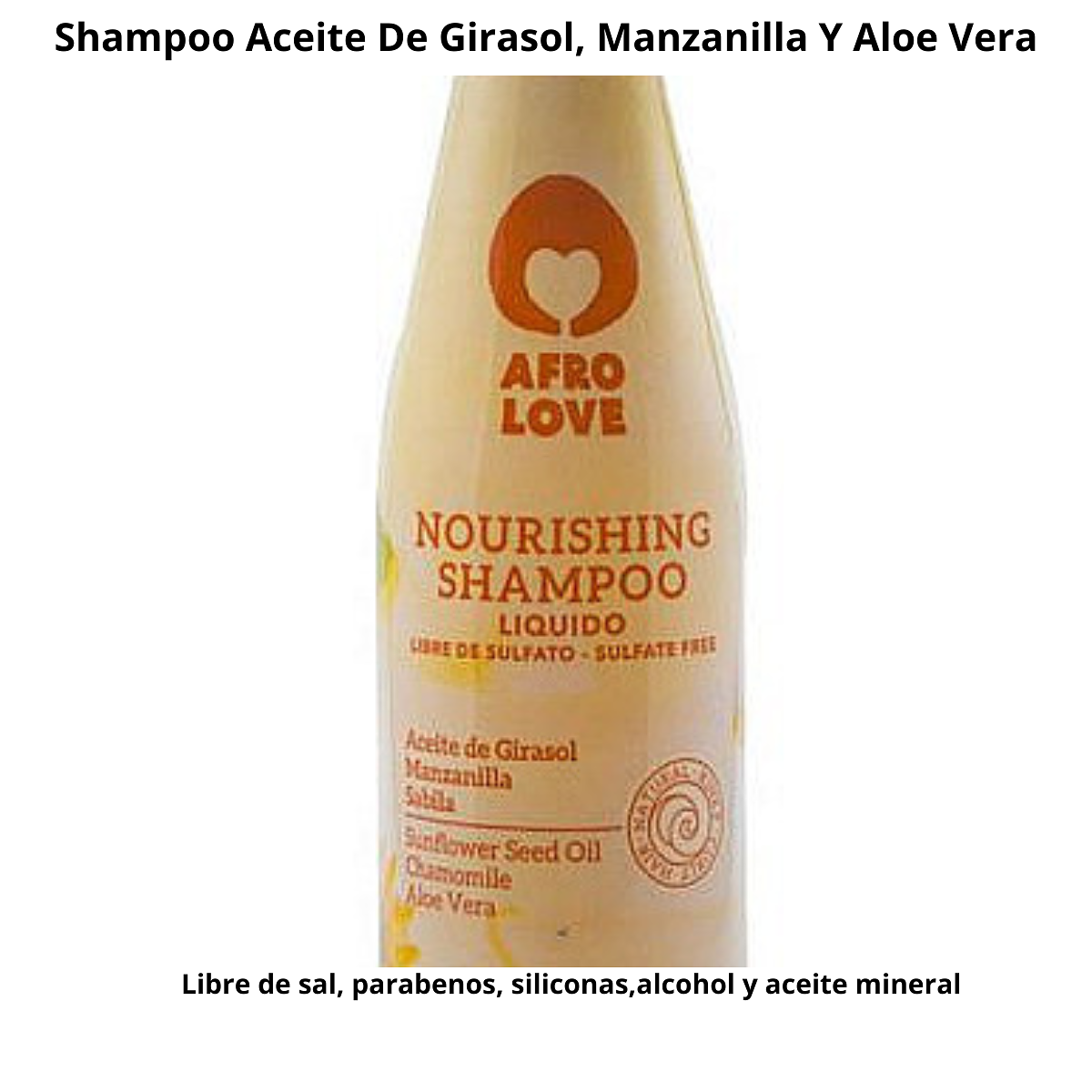 Shampoo Aceite De Girasol Manzanilla Y Aloe Vera 3