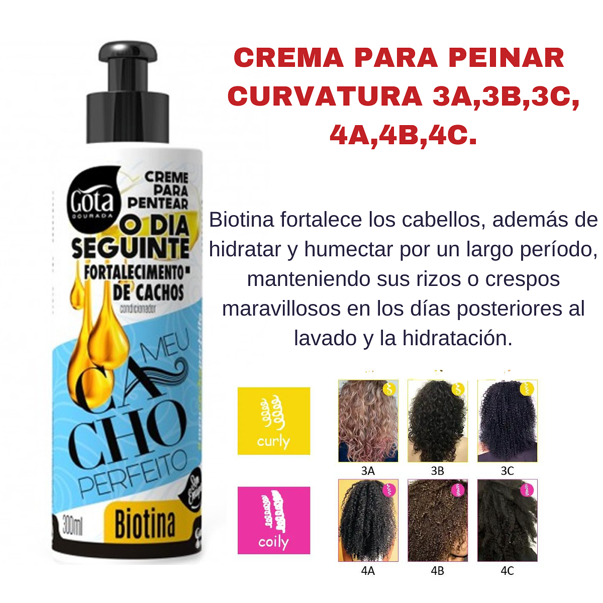 Crema para Peinar El Día Siguiente  Biotina 300ml 2