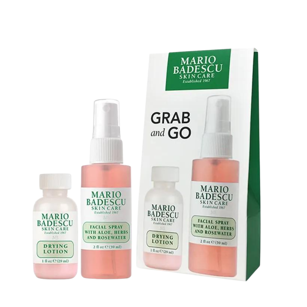 Secante Drying Lotion Y Agua De Rosas Set Mario Badescu  1