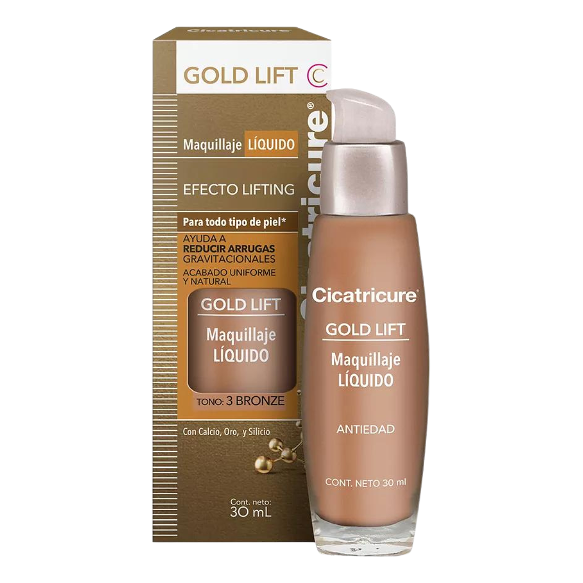 Base Maquillaje Cicatricure Gold Lift Tono Bronze 2