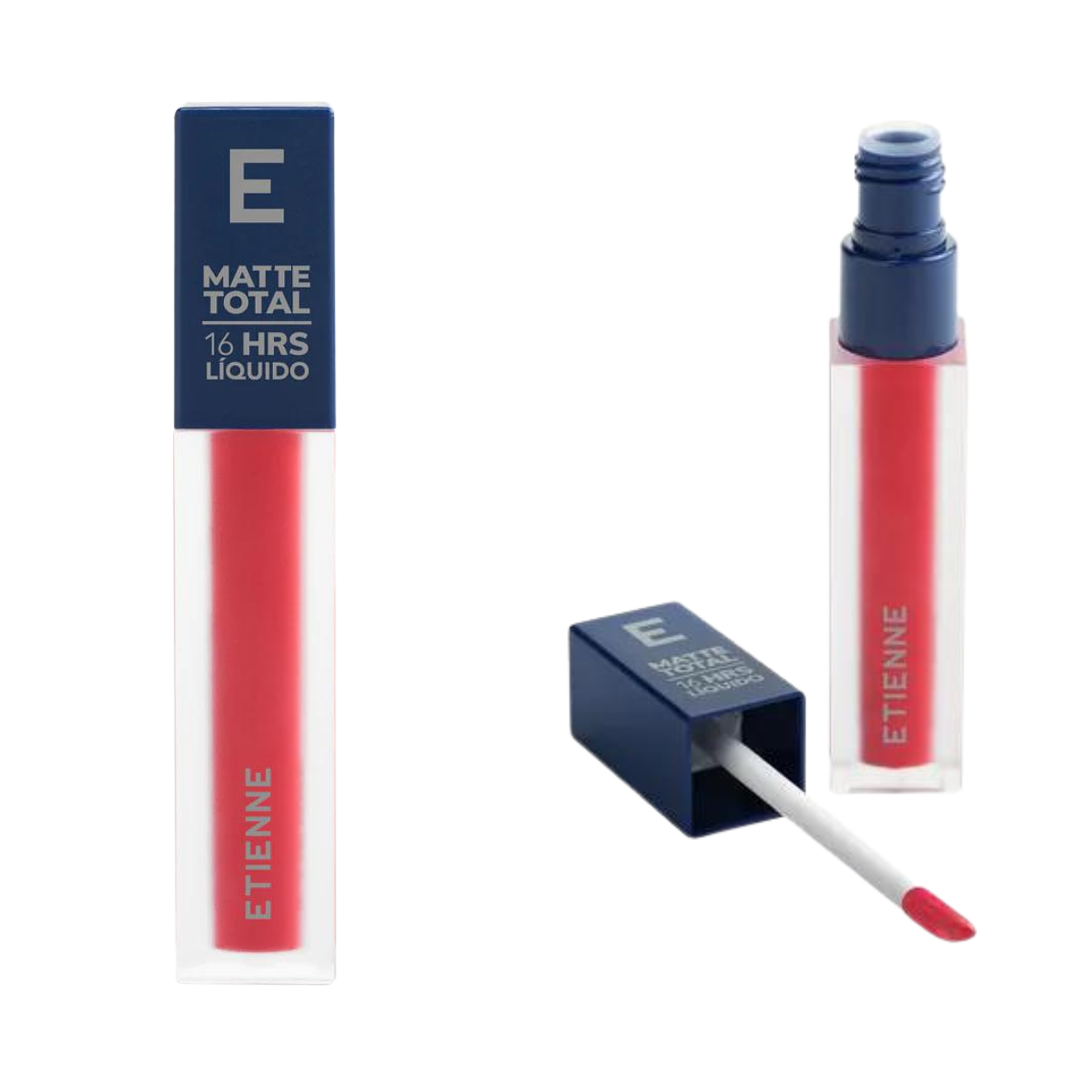 Labial Liquido Matte total Etienne Tono Rojo 1