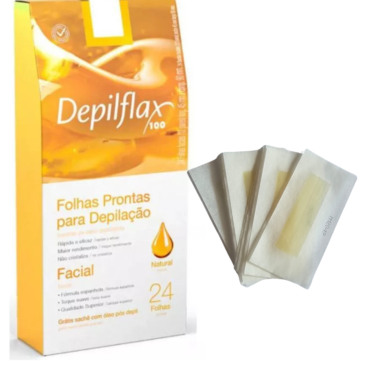 Bandas de Cera Depilatoria Facial  2