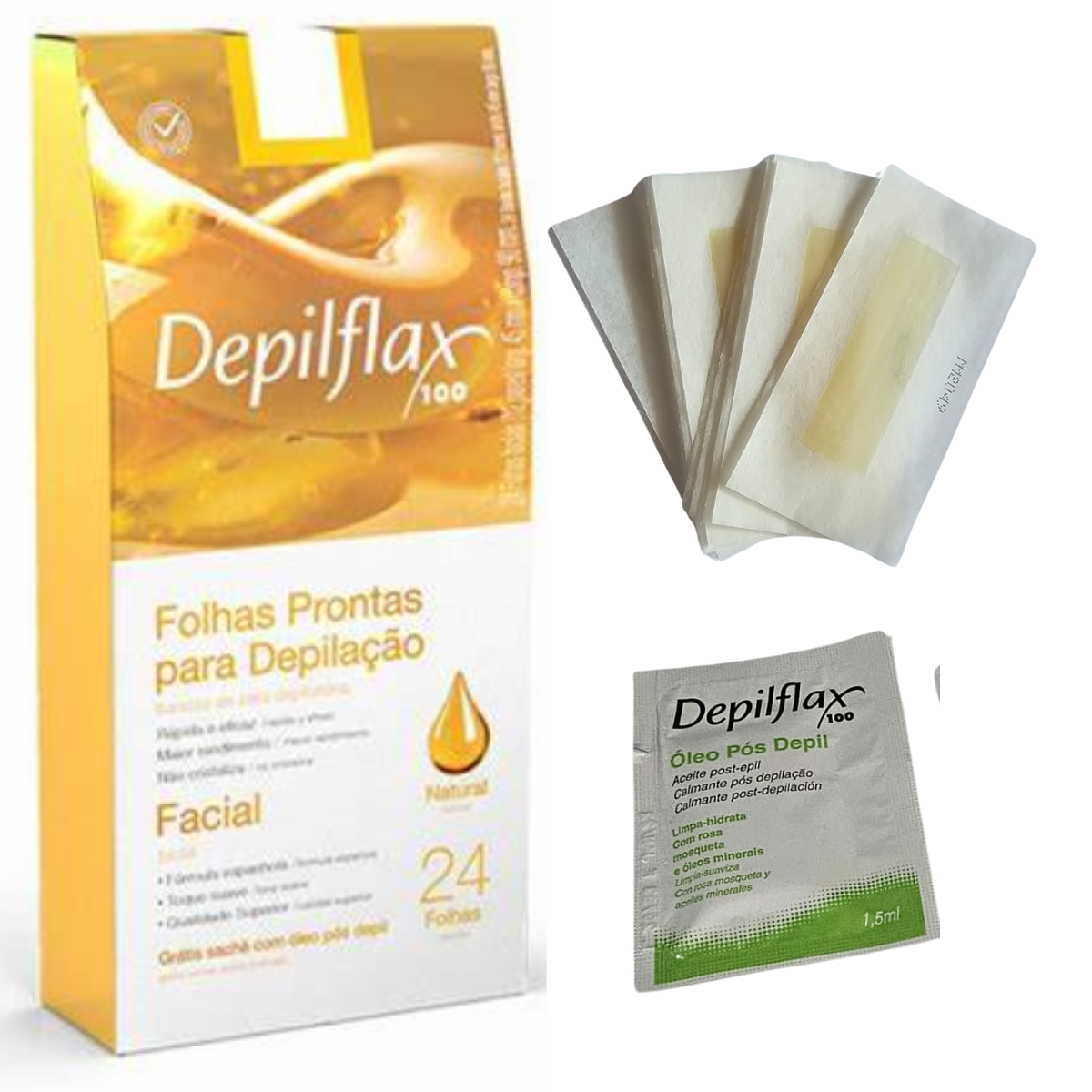 Bandas de Cera Depilatoria Facial  3