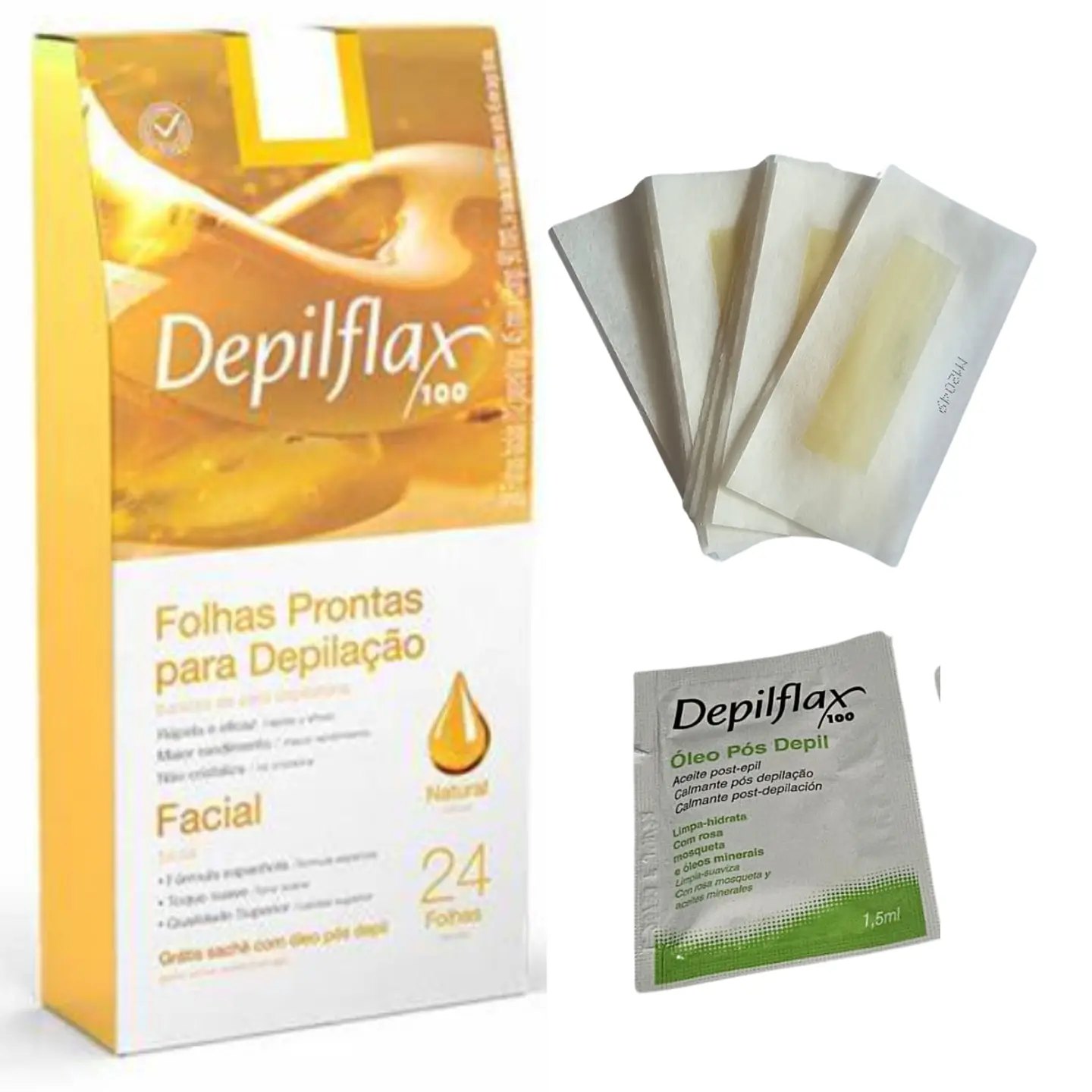 Bandas de Cera Depilatoria Facial 24und || Precio x Mayor $799 3