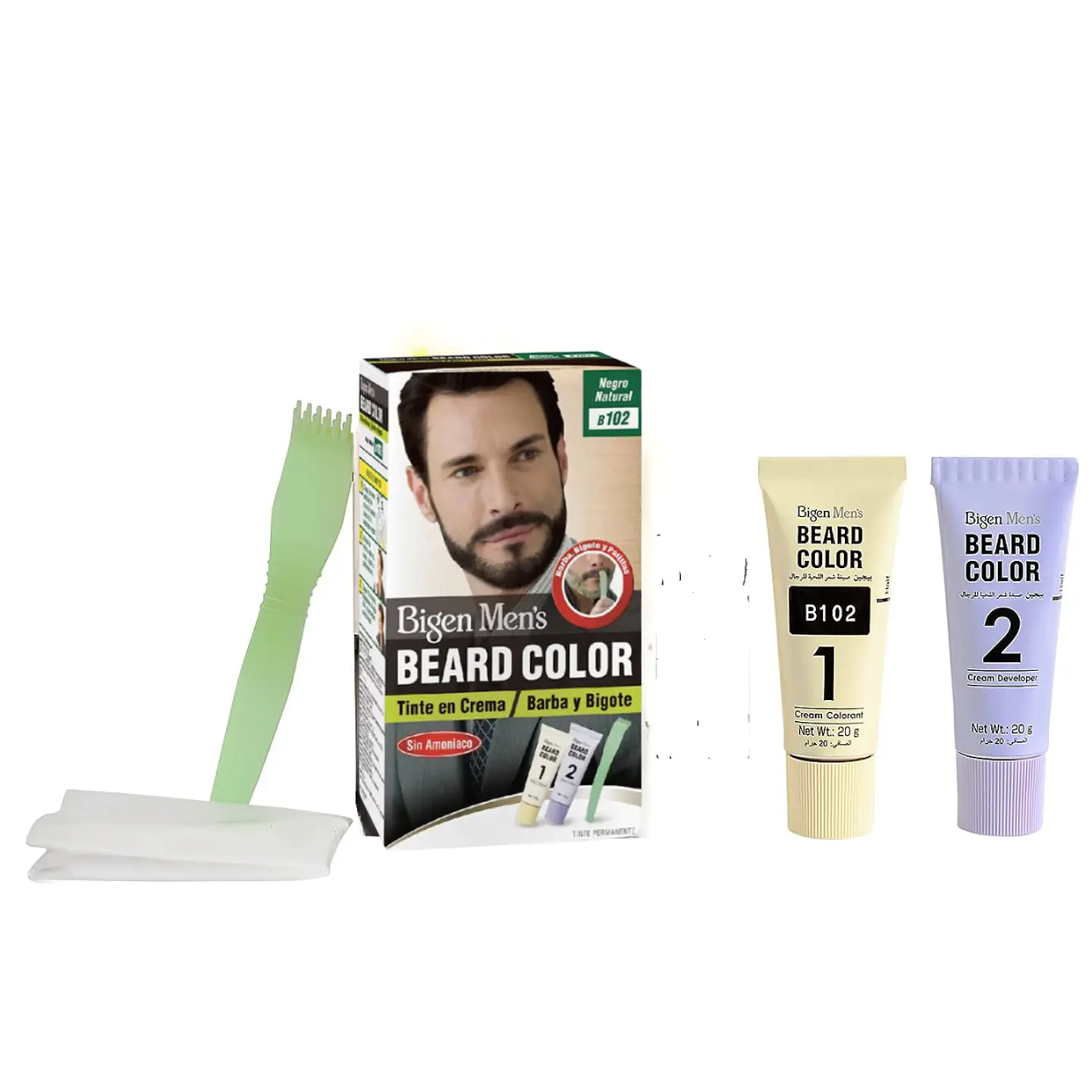 Tinte En Crema Para Barba y Bigote Beard Negro Natural 2