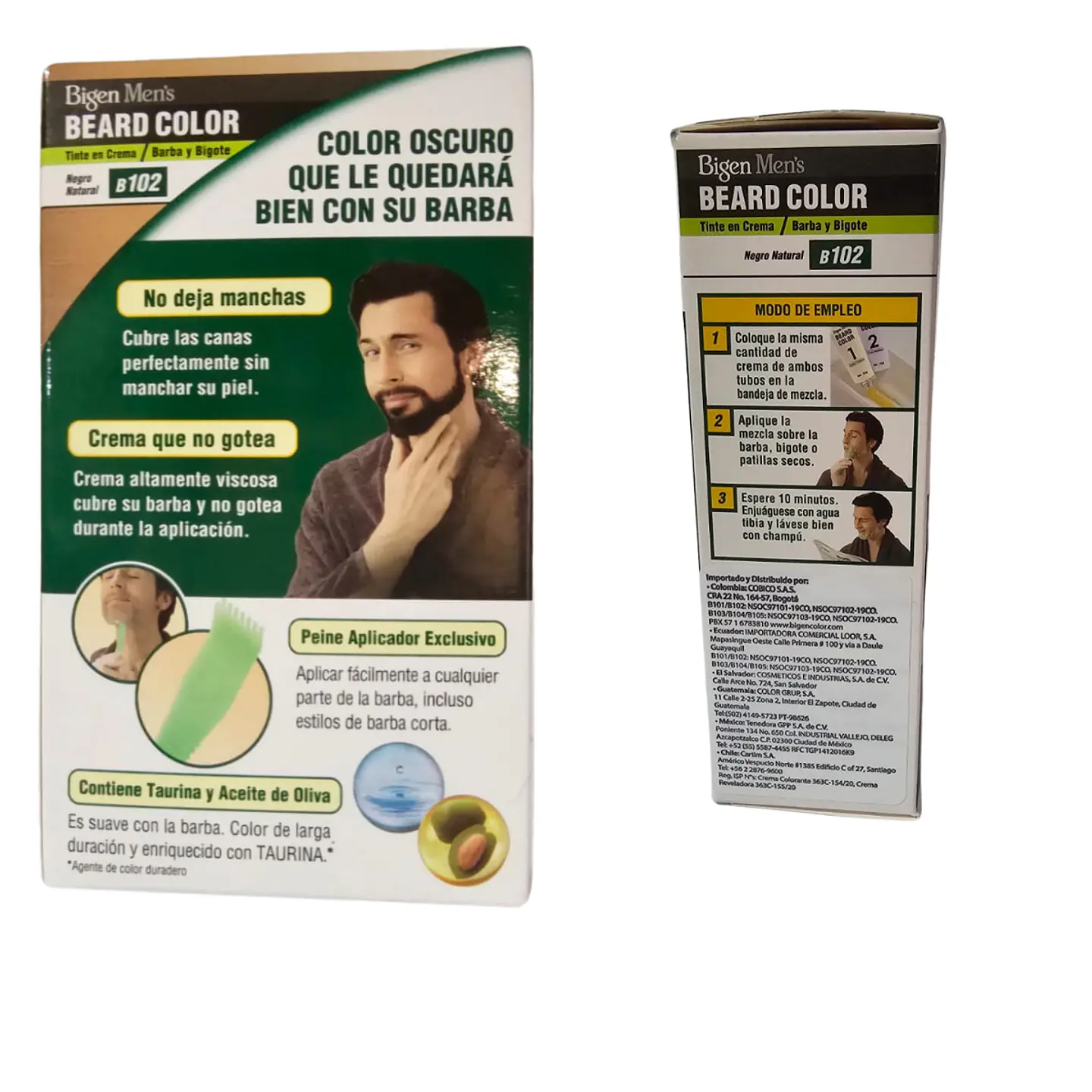 Tinte En Crema Para Barba y Bigote Beard Negro Natural 3