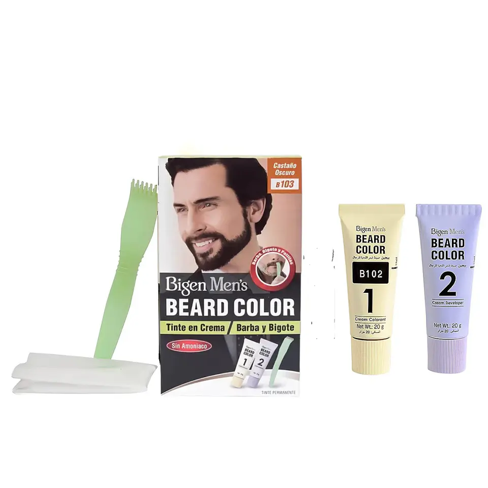 Tinte En Crema Para Barba y Bigote Beard Castaño Oscuro 2