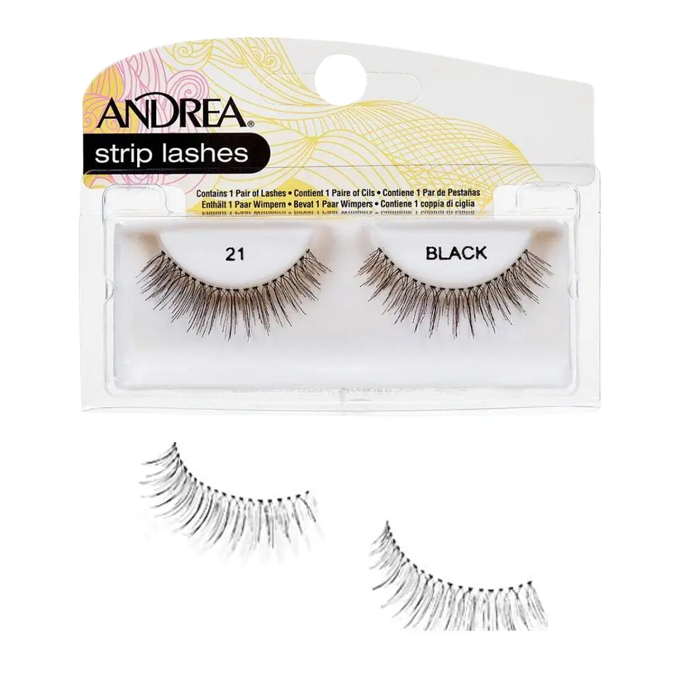 Pestañas Postizas Strip N°21 Negras Andrea 3