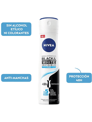 Desodorante Nivea Black and White INVISIBLE PURE