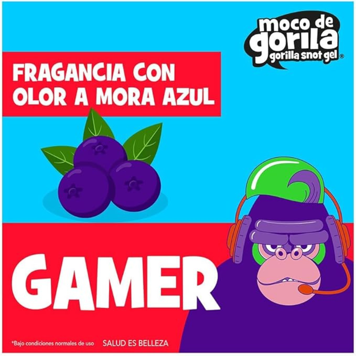 Gel para peinar Moco de Gorila Fijaciòn Bestial Gamer 270g 6