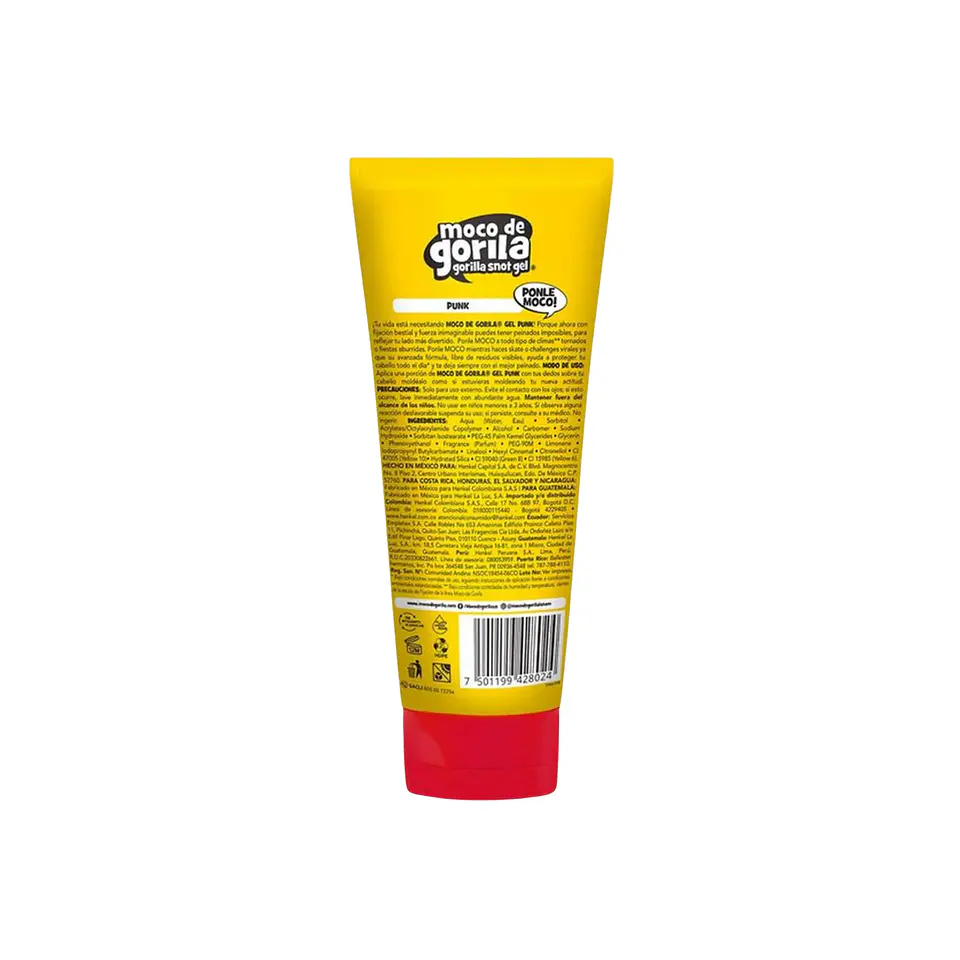 Gel para peinar Moco de Gorila Punk Fijaciòn Bestial 80g || Precio x Mayor $3.552 3